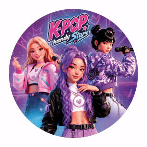 Disco decorativo Kandy Stars K-pop da 20 cm - Decorazione