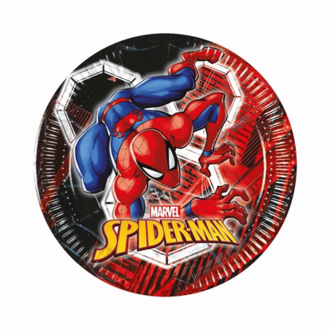 Piatti di compleanno di Spiderman, 19,5 cm