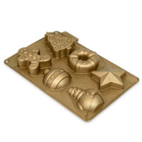 stampo in silicone per 6 tortine natalizie