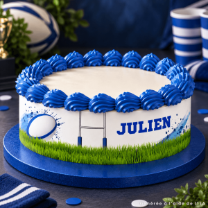 Sagoma di torta rugby da personalizzare