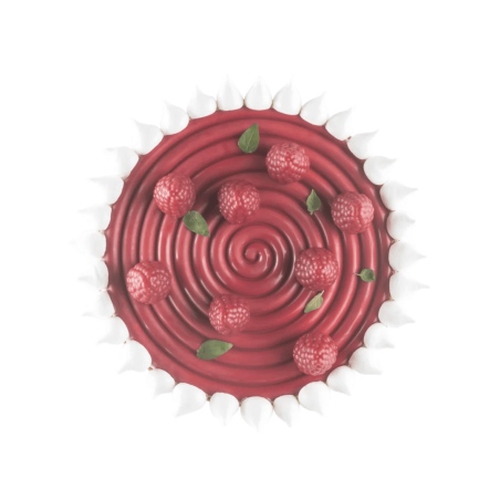 Decorazione torta trompe l'oeil con frutti di bosco - Pavoni Italia
