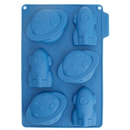 stampo in silicone per torte di compleanno a tema spaziale