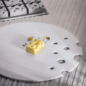 Stampo trompe l'oeil con formaggio Gruyère