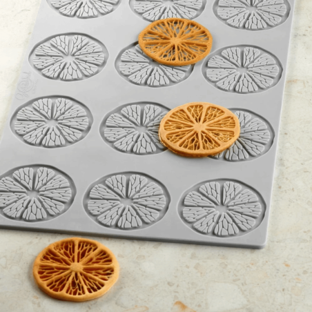 stampo in silicone per agrumi pavone Italia - rondelle al limone