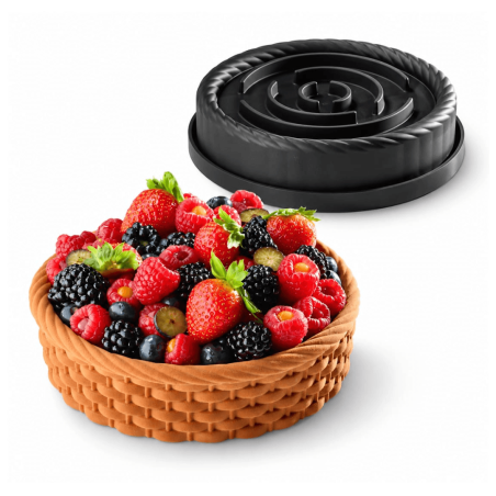 Stampo in silicone a forma di cestino per entremets e torte