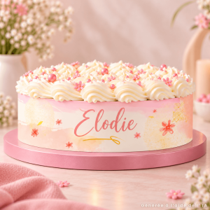 Contorno della torta di compleanno
