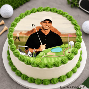 Foto commestibile Golf rotondo 20 cm