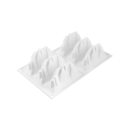 Stampo Silikomart Dolomiti per 6 tronchetti di Natale