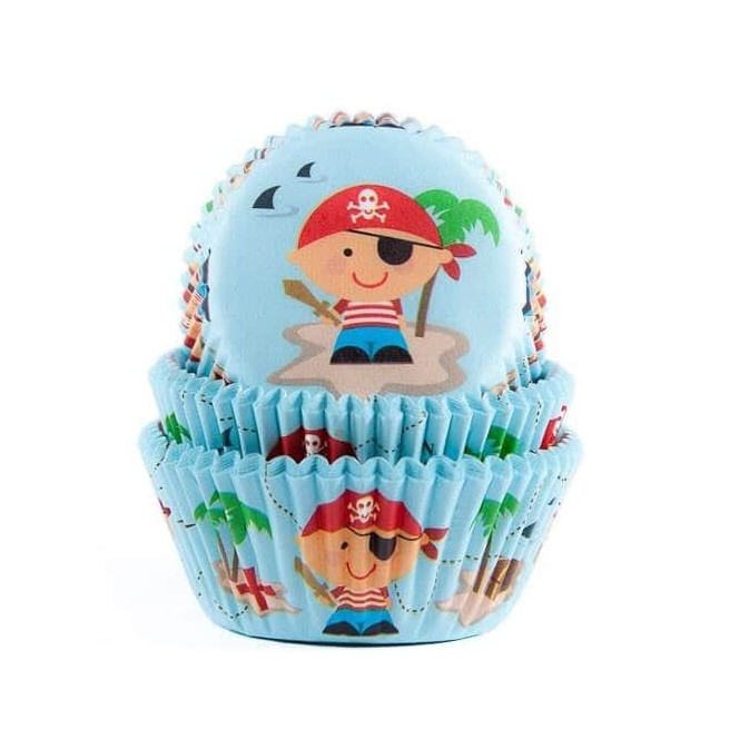 50 pirottini per cupcake pirata