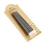10 candele giganti in argento
