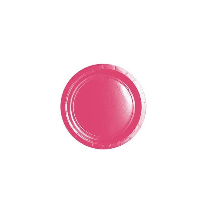 Piatti di carta rosa