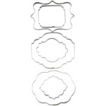 Set di 6 piatti tagliabiscotti per pasta di zucchero