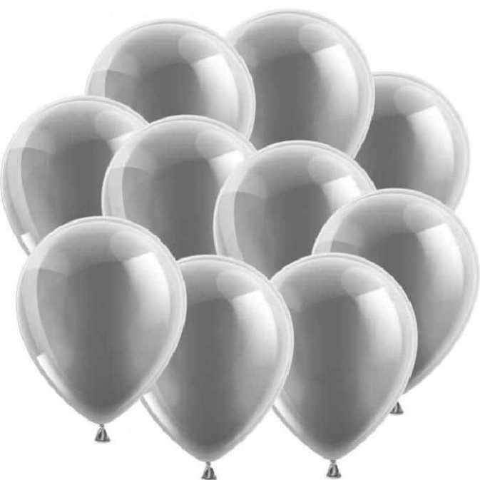 Palloncini madreperla-argento