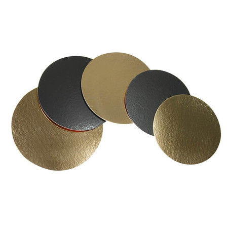 5 suole tonde oro e nero