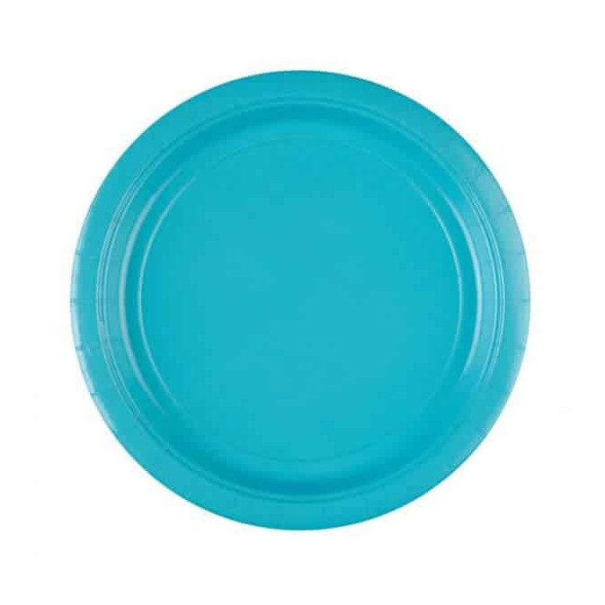 Piatti-cartone-turchese-23-cm