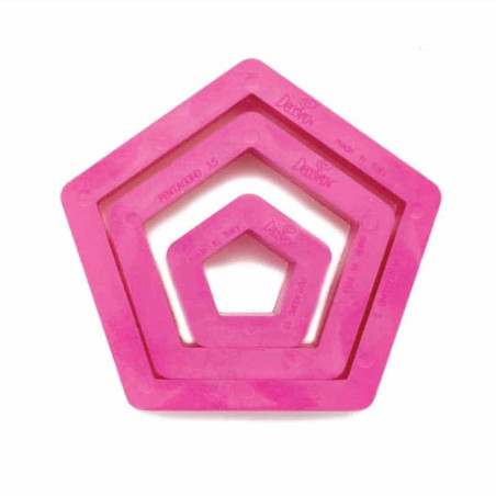Tagliabiscotti a 3 pentagoni