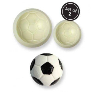 Palloni da calcio 3D con 2 stampini per biscotti