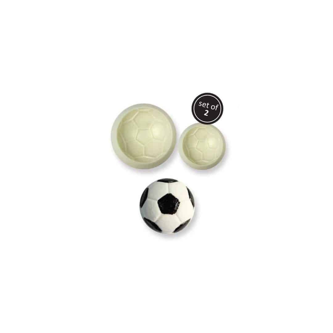 Palloni da calcio 3D con 2 stampini per biscotti