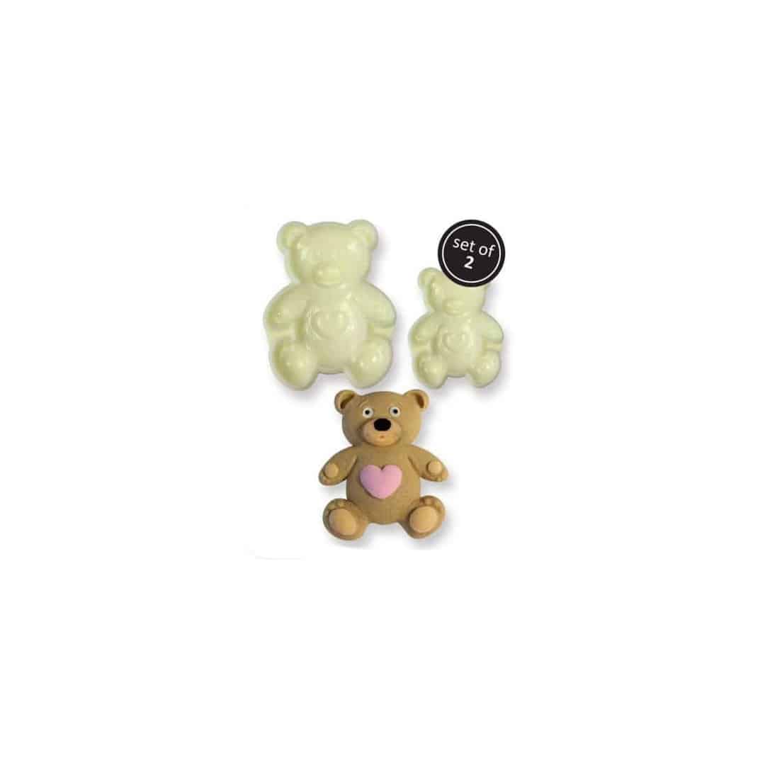 2 formine per biscotti a forma di orso