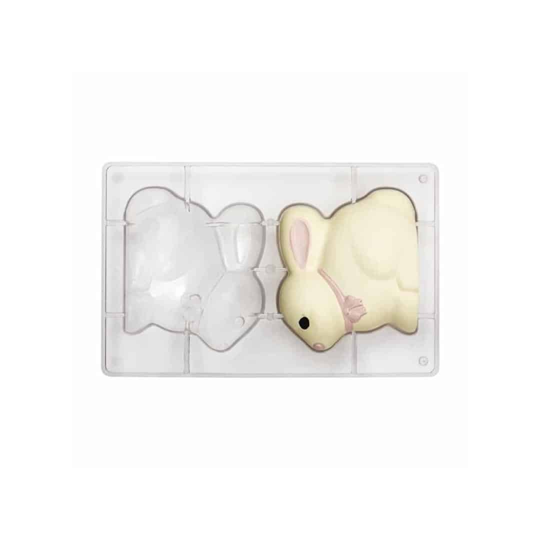Stampo-coniglio-per-cioccolatini in policarbonato