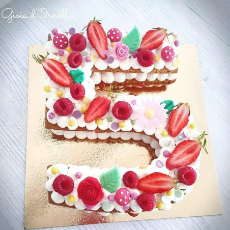 Stampo per torta con numeri e lettere