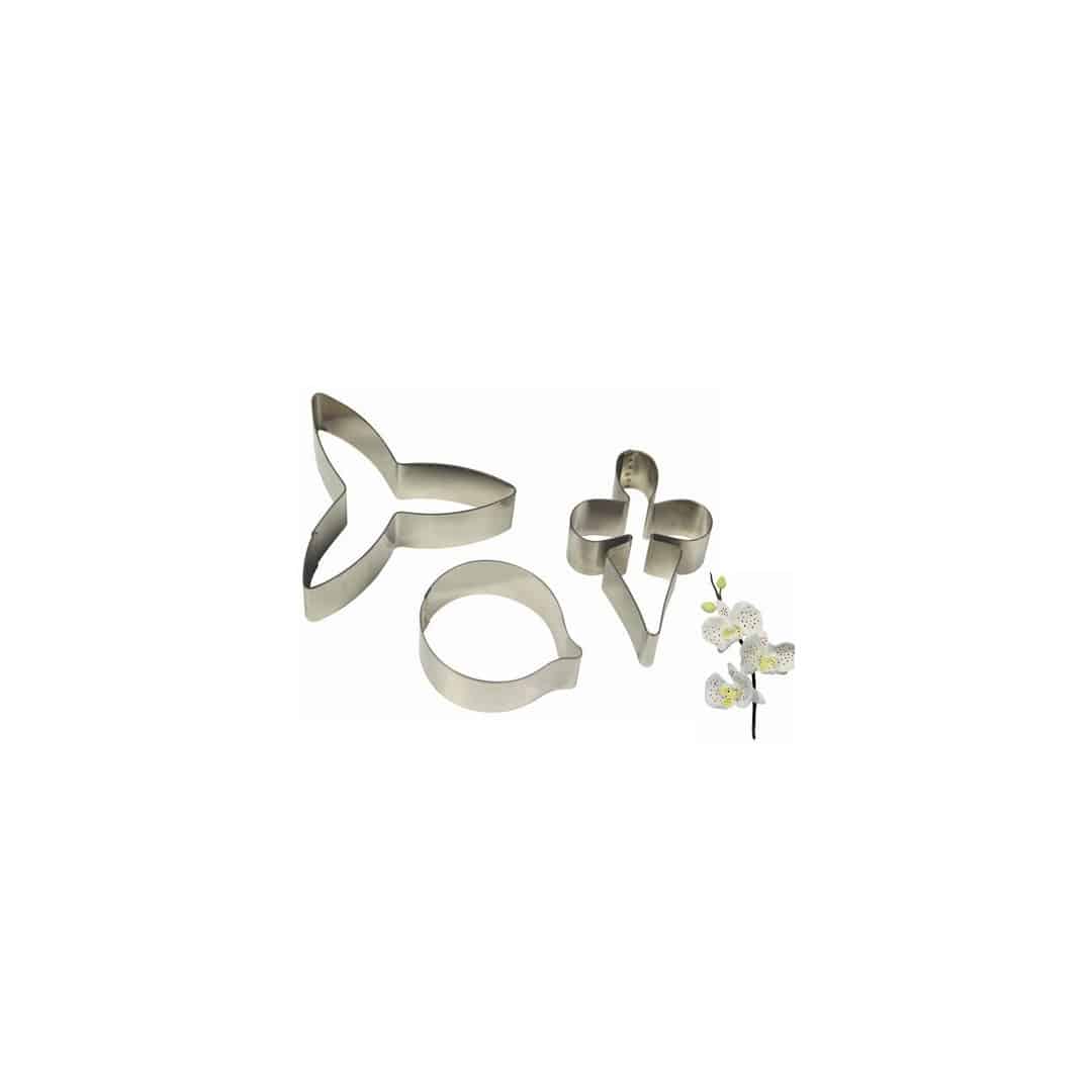 set di 3 stampini per orchidee da 8 cm