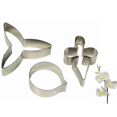 set di 3 stampini per orchidee da 8 cm
