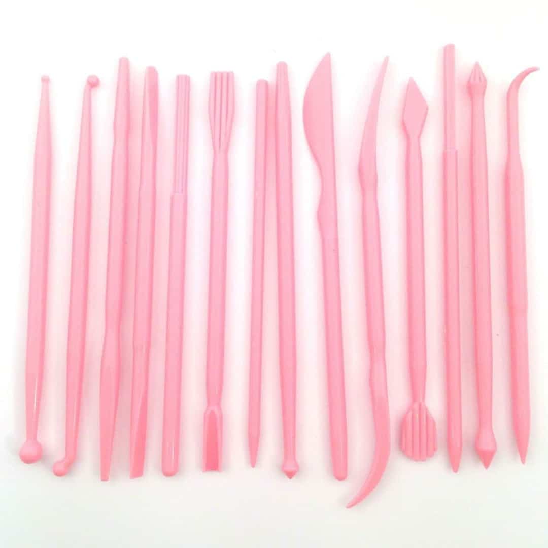 set di 14 strumenti per modellare la pasta di zucchero