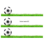 contorno per torta-calcio da personalizzare