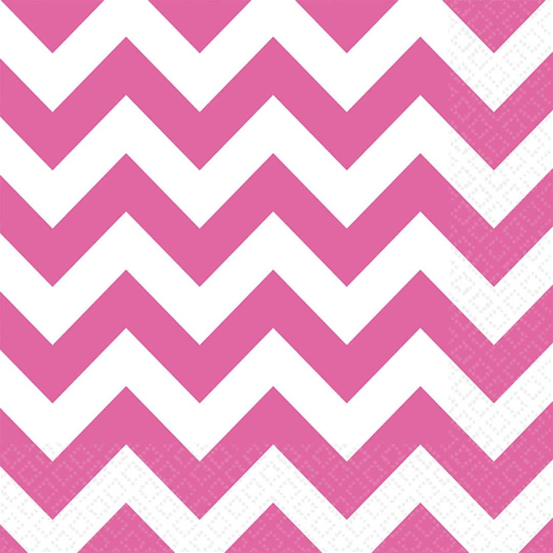 20 tovaglioli di carta rosa chevron