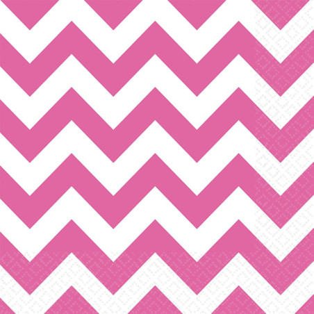 20 tovaglioli di carta rosa chevron