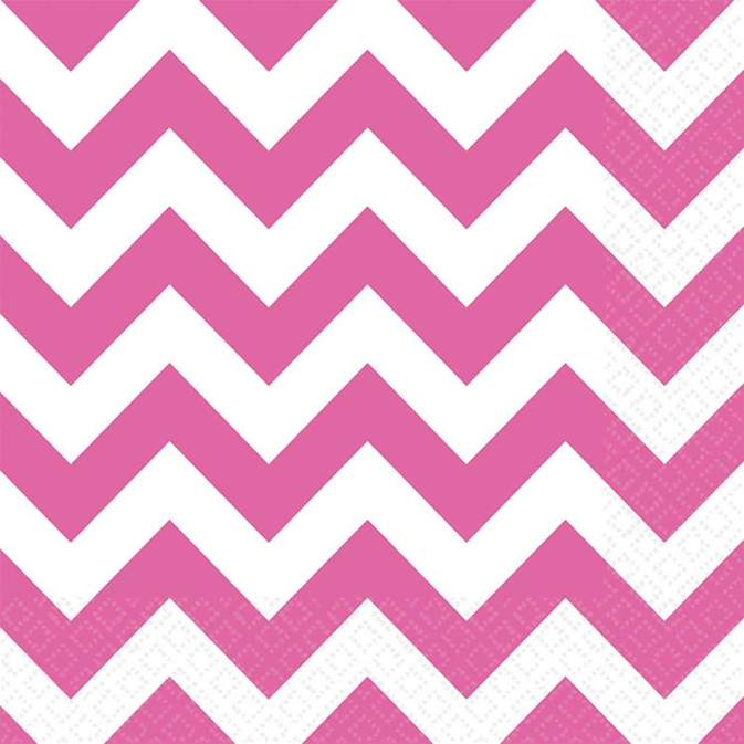 20 tovaglioli di carta rosa chevron