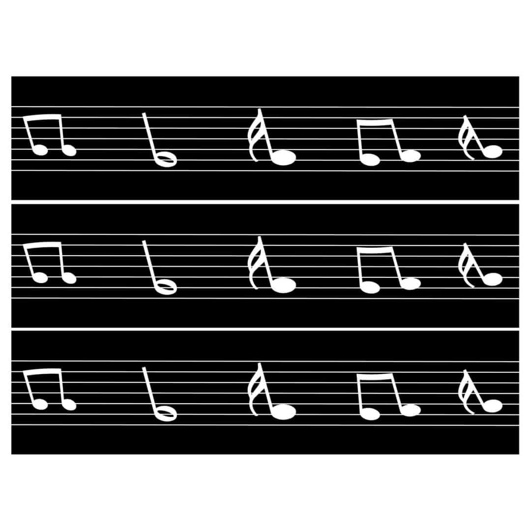schema per il tema musicale della torta di zucchero