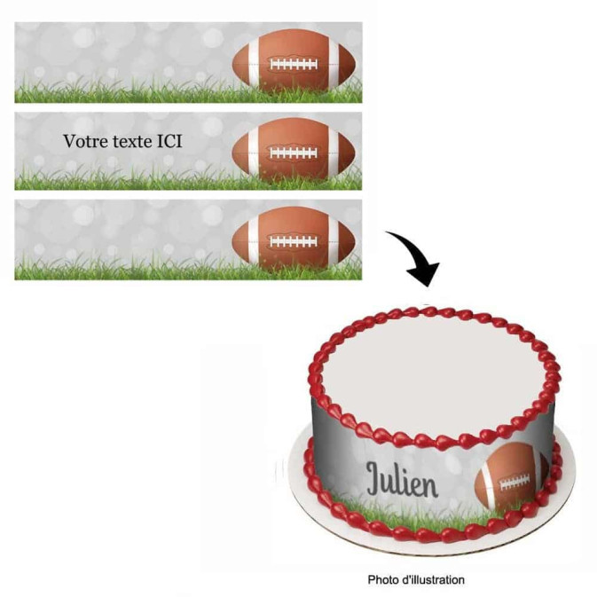 schema per torta-rugby da personalizzare