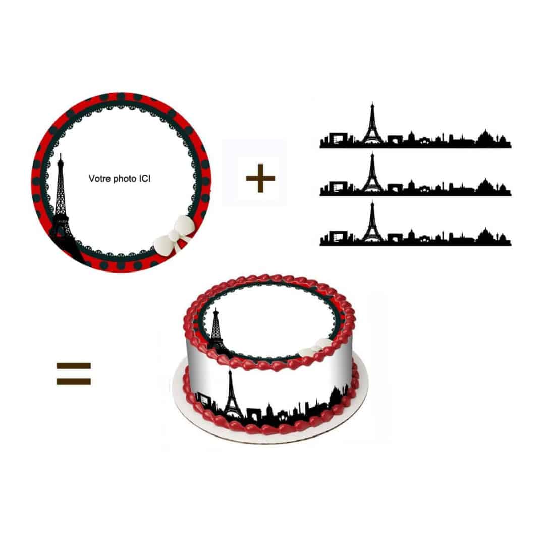 Kit per decorare torte commestibili - coccinella