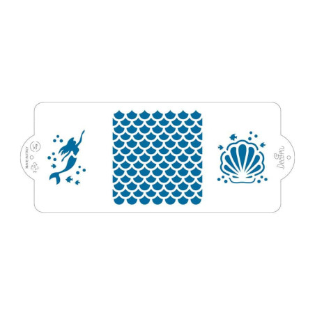 stencil per torta-sirena