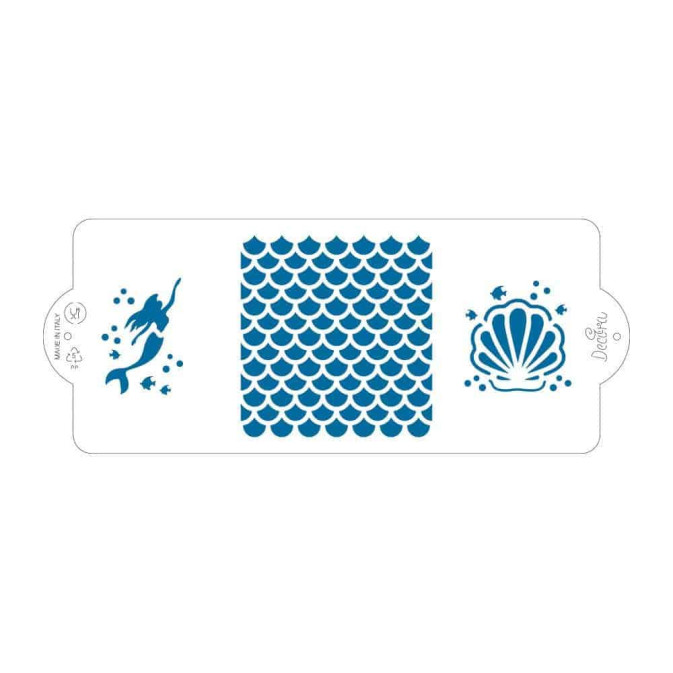 stencil per torta-sirena
