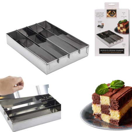stampo per torta a scacchiera