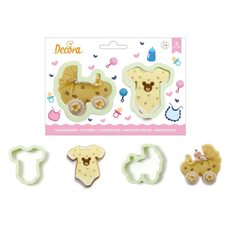 set di 2 taglia-pezzi per neonati
