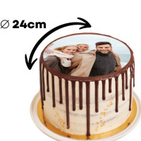 image-Foto commestibile rotonda 24 cm