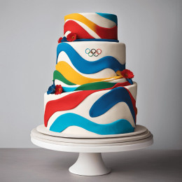 Decorazione della torta olimpica
