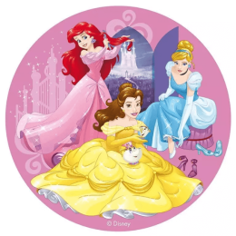Decorazioni per torte e articoli per feste di compleanno a tema Principesse Disney.