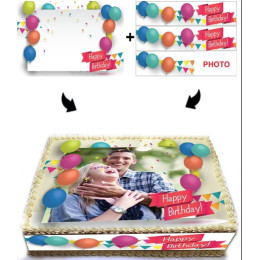 Kit decorazione torta personalizzata con foto